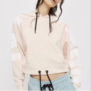 IVY PARK Blush Pink Crop Hoodie Sweatshirt | Size M
